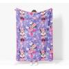 image:imageJay Franco Kids Plush Throw Blanket  Soft amp Cozy Fleece Throw for Bedroom amp Couch Dcor Official Licensed Product Multi  Nightmare Before Christmas 46x60  Throw BlanketPurple  Minnie Mouse