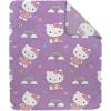 image:imageJay Franco Kids Plush Throw Blanket  Soft amp Cozy Fleece Throw for Bedroom amp Couch Dcor Official Licensed Product Multi  Nightmare Before Christmas 46x60  Throw BlanketPurple  Hello Kitty