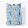 image:imageJay Franco Kids Plush Throw Blanket  Soft amp Cozy Fleece Throw for Bedroom amp Couch Dcor Official Licensed Product Multi  Nightmare Before Christmas 46x60  Throw BlanketBlue  Bluey