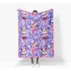 image:imageJay Franco Kids Plush Throw Blanket  Soft amp Cozy Fleece Throw for Bedroom amp Couch Dcor Official Licensed Product Multi  Nightmare Before Christmas 46x60  Throw BlanketPurple  Minnie Mouse