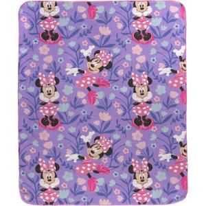 image:imageJay Franco Kids Plush Throw Blanket  Soft amp Cozy Fleece Throw for Bedroom amp Couch Dcor Official Licensed Product Multi  Nightmare Before Christmas 46x60  Throw BlanketPurple  Minnie Mouse