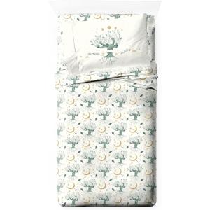 image:imageJay Franco Kids Sheet Set with Fitted Flat Sheets amp Pillow Cover  UltraSoft Bedding with Pillowcase for Room Decor White  Harry Potter 4 Piece QueenWhite  Harry Potter