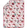 image:imageJay Franco Hello Kitty Christmas Nogginz Set  12 Nogginz Pillow amp 45 x 55 Cozy Fleece Throw Blanket UltraSoft Character Nap Set for Travel Bedroom amp Couch Dcor Pink