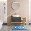 image:imageJay Franco Kids Christmas Tufted Bath Rug  20 x 30 Inches NonSlip Plush Mat with Latex Backing UltraSoft Absorbent Carpet Official Licensed Product Blue  StitchBlue  Stitch