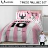 image:imageJay Franco Kids Comforter Set Includes Sheets and Pillow Covers  Soft and Cozy Bed Set for Stylish Room Decor Official Licensed Bedding Pink  Messi 5 Piece TwinPink  Messi