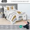 image:imageJay Franco Kids Comforter Set Includes Sheets and Pillow Covers  Soft and Cozy Bed Set for Stylish Room Decor Official Licensed Bedding Pink  Messi 5 Piece TwinWhite  Star Wars