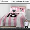 image:imageJay Franco Kids Comforter Set Includes Sheets and Pillow Covers  Soft and Cozy Bed Set for Stylish Room Decor Official Licensed Bedding Pink  Messi 5 Piece TwinPink  Messi