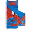 image:imageJay Franco Kids Nap Mat with Embedded Pillow amp Blanket  Soft 46x20 Microfiber Sleeping Bag with Name Tag amp Handle for School Travel Sleepover Red  SpideyRed  Spidey