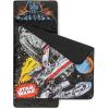image:imageJay Franco Kids Nap Mat with Embedded Pillow amp Blanket  Soft 46x20 Microfiber Sleeping Bag with Name Tag amp HandleBlack  Star Wars