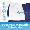 image:imageJay Franco Kids Nap Mat with Embedded Pillow amp Blanket  Soft 46x20 Microfiber Sleeping Bag with Name Tag amp HandleBlue  Bluey