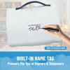 image:imageJay Franco Kids Nap Mat with Embedded Pillow amp Blanket  Soft 46x20 Microfiber Sleeping Bag with Name Tag amp HandleBlue  Bluey