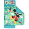 image:imageJay Franco Kids Nap Mat with Embedded Pillow amp Blanket  Soft 46x20 Microfiber Sleeping Bag with Name Tag amp HandleGreen  Mickey Mouse