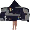 image:imageJay Franco Kids Hooded Towel  22 x 51 Super Soft Bath Wrap with 3D Hood Beach Pool amp Travel Official Licensed Product Grey  Minecraft Steve amp Alex