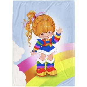 image:imageJay Franco Kids Plush Throw Blanket  50 x 70 Inches Soft amp Cozy Fleece Throw for Bedroom amp Couch Dcor Official Licensed Product Grey  ThunderboltsMulti  Rainbow Brite