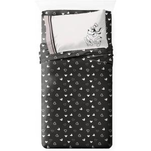 image:imageJay Franco Kids Sheet Set with Fitted Flat Sheets amp Pillow Cover  UltraSoft Bedding with Pillowcase for Room Decor Black  Minnie Mouse 3 Piece TwinBlack  Mickey and Friends