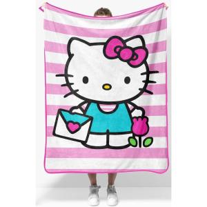 image:imageJay Franco Plush Throw Blanket  Soft amp Cozy Fleece Throw for Bedroom amp Couch Dcor Official Licensed Product Pink  Hello Kitty 60x90  Large BlanketPink  Hello Kitty