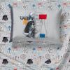 image:imageJay Franco Kids Sheet Set with Fitted Flat Sheets amp Pillow Cover  UltraSoft Bedding with Pillowcase for Room Decor White  Avengers 4 Piece FullGray  Star Wars