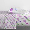 image:imageJay Franco Kids Sheet Set with Fitted Flat Sheets amp Pillow Cover  UltraSoft Bedding with Pillowcase for Room Decor White  Avengers 4 Piece FullPurple  Minecraft