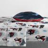 image:imageJay Franco Kids Sheet Set with Fitted Flat Sheets amp Pillow Cover  UltraSoft Bedding with Pillowcase for Room Decor White  Avengers 4 Piece FullWhite  Spiderman