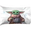 image:imageJay Franco Kids Sheet Set with Fitted Flat Sheets amp Pillow Cover  UltraSoft Bedding with Pillowcase for Room Decor White  Avengers 4 Piece FullWhite  the Mandalorian