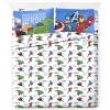 image:imageJay Franco Kids Sheet Set with Fitted Flat Sheets amp Pillow Cover  UltraSoft Bedding with Pillowcase for Room Decor White  Avengers 4 Piece FullWhite  Avengers