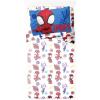 image:imageJay Franco Kids Sheet Set with Fitted Flat Sheets amp Pillow Cover  UltraSoft Bedding with Pillowcase for Room Decor White  Avengers 4 Piece FullWhite  Spidey  Friends