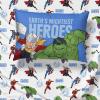 image:imageJay Franco Kids Sheet Set with Fitted Flat Sheets amp Pillow Cover  UltraSoft Bedding with Pillowcase for Room Decor White  Avengers 4 Piece FullWhite  Avengers