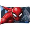 image:imageJay Franco Kids Sheet Set with Fitted Flat Sheets amp Pillow Cover  UltraSoft Bedding with Pillowcase for Room Decor White  Avengers 4 Piece FullWhite  Spiderman