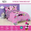 image:imageJay Franco Kids Comforter Set Includes Sheets and Pillow Covers  Soft and Cozy Bed Set for Stylish Room Decor Pink  Minnie Mouse 02 5 Piece Twin Size Bedding