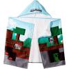 image:imageJay Franco Kids Hooded Towel  22 x 51 Super Soft Bath Wrap with 3D Hood Beach Pool amp Travel Official Licensed Product Multi  Minnie MouseBlue  Minecraft