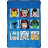 image:imageMarvel Comics Avengers Blanket  Measures 62 x 90 inches Kids Bedding Features Captain America Black Panther amp Doctor Strange  Fade Resistant Super Soft Fleece Official Marvel Product