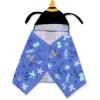 image:imageJay Franco Kids Hooded Towel  22 x 51 Super Soft Bath Wrap with 3D Hood Beach Pool amp Travel Official Licensed Product Blue  Mickey and Friends Goofy