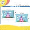 image:imageSunny Side Up Disney Mickey Mouse 2 Pack Reversible Pillowcases  Double Sided Pillow Covers Kids Super Soft BeddingBlue  Magic Castle