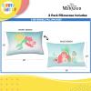 image:imageSunny Side Up Disney Mickey Mouse 2 Pack Reversible Pillowcases  Double Sided Pillow Covers Kids Super Soft BeddingTeal  Little Mermaid