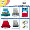 image:imageSunny Side Up Disney Mickey Mouse Full Comforter Set  7 Piece Kids Bedding Includes Comforter Sheets amp Pillow Cover  Super Soft Microfiber Bed Set