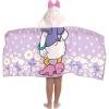 image:imageJay Franco Kids Hooded Towel  22 x 51 Super Soft Bath Wrap with 3D Hood Beach Pool amp Travel Official Licensed Product Purple  Mickey and Friends Daisy