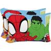 image:imageSunny Side Up Disney Mickey Mouse 2 Pack Reversible Pillowcases  Double Sided Pillow Covers Kids Super Soft BeddingMulti  Spidey  Friends