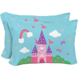 image:imageSunny Side Up Disney Mickey Mouse 2 Pack Reversible Pillowcases  Double Sided Pillow Covers Kids Super Soft BeddingBlue  Magic Castle