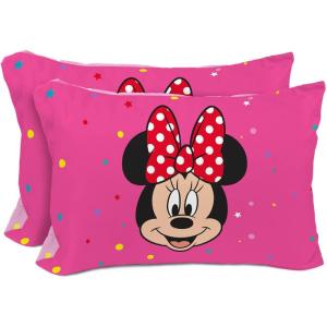 image:imageSunny Side Up Disney Mickey Mouse 2 Pack Reversible Pillowcases  Double Sided Pillow Covers Kids Super Soft BeddingPink  Minnie Mouse
