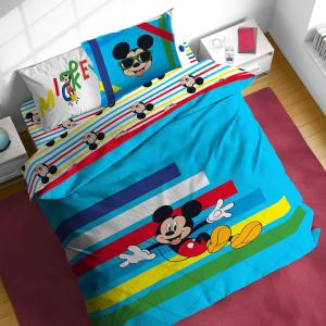 image:imageSunny Side Up Disney Mickey Mouse Full Comforter Set  7 Piece Kids Bedding Includes Comforter Sheets amp Pillow Cover  Super Soft Microfiber Bed Set