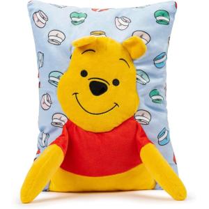 image:imageJay Franco Snuggle Pillow  15 Inch Kids UltraSoft Stuffed Plushie amp Cozy Throw Pillow Official Licensed Character Cushion Purple  MeekahBlue  Winnie the Pooh
