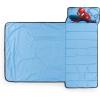 image:imageJay Franco Kids Nap Mat with Embedded Pillow amp Blanket  Soft 46x20 Microfiber Sleeping Bag with Name Tag amp Handle for School Travel SleepoverBlue  Spiderman