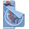 image:imageJay Franco Kids Nap Mat with Embedded Pillow amp Blanket  Soft 46x20 Microfiber Sleeping Bag with Name Tag amp Handle for School Travel SleepoverBlue  Spiderman