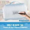 image:imageJay Franco Kids Nap Mat with Embedded Pillow amp Blanket  Soft 46x20 Microfiber Sleeping Bag with Name Tag amp Handle for School Travel SleepoverBlue  Bluey