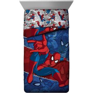 image:imageJay Franco Kids Comforter  Super Soft Reversible Bedding Polyester Microfiber Fill Multi  Spiderman TwinSpiderman Blue