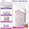 image:imageJay Franco Kids Comforter Set Includes Sheets and Pillow Covers  Soft and Cozy Bed Set for Stylish Room Decor Official Licensed Bedding Multi  Lilo and Stitch 5 Piece TwinPink  Disney Princess