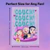 image:imageJay Franco Kids Plush Throw Blanket  Ultra Soft Cozy Plush Fleece for Bed Couch Sofa Home Dcor Official Licensed Derpy Black  Kpop Demon Hunters 60x90  Large BlanketPurple  Kpop Demon Hunters