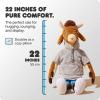 image:imageJay Franco Plush Pillow Buddy  Kids UltraSoft Stuffed Plushie amp Cozy Pillow Official Licensed Goat 22 Inches Multi  Goat