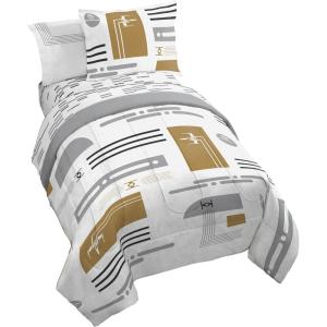 image:imageJay Franco Kids Comforter Set Includes Sheets and Pillow Covers  Soft and Cozy Bed Set for Stylish Room Decor Official Licensed Bedding Multi  Lilo and Stitch 5 Piece TwinWhite  Star Wars