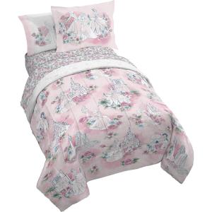 image:imageJay Franco Kids Comforter Set Includes Sheets and Pillow Covers  Soft and Cozy Bed Set for Stylish Room Decor Official Licensed Bedding Multi  Lilo and Stitch 5 Piece TwinPink  Disney Princess